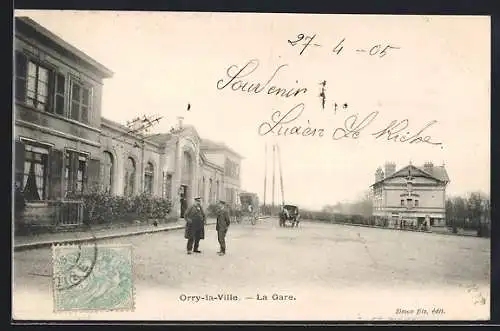 AK Orry-la-Ville, La Gare