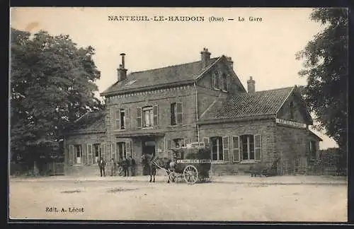 AK Nanteuil-le-Haudouin, La Gare