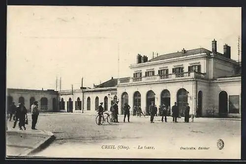 AK Creil /Oise, La Gare