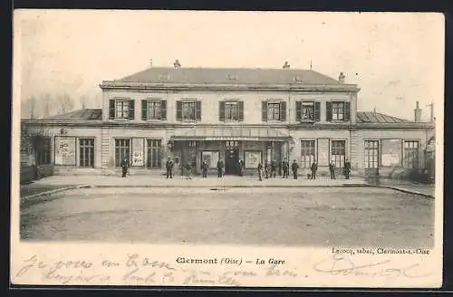 AK Clermont /Oise, La Gare