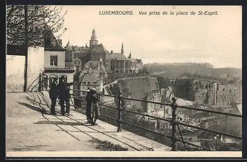 AK Luxembourg, Vue prise de la place du St-Esprit