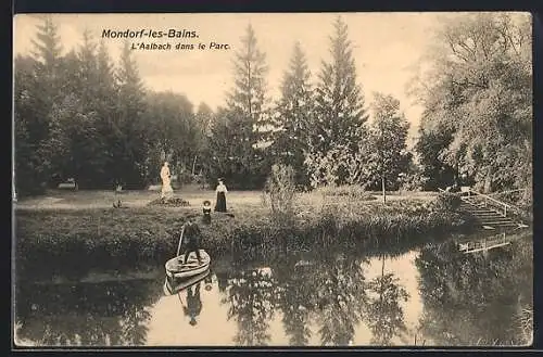 AK Mondorf-les-Bains, L'Albach dans le Parc