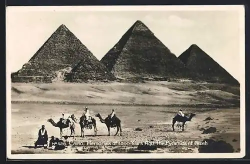 AK Cairo, Pyramids of Gizeh