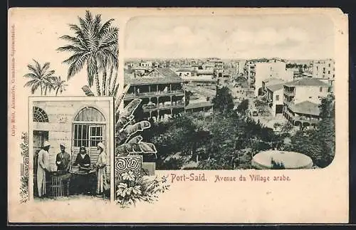 AK Port-Said, Avenue du Village Arabe