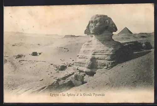 AK Gizeh, Le Sphinx et la Grande Pyramide