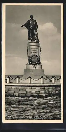 AK Port Said, The Lesseps Monument