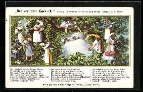 AK Lied: Der verliebte Kuckuck, Kuckuck mit zehn Weibern