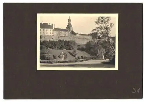 8 Fotografien unbekannter Fotograf, Ansicht Tallinn / Reval, Panorama, Hafen, Marktplatz, Stadtmauer u.a.