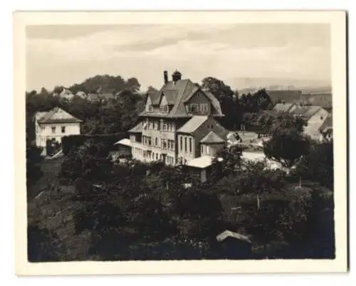 10 Fotografien Paul Weber, Ansicht Haigerloch, Heilstätte St. Josefshaus, Liegehalle, Arztzimmer, Krankenzimmer, Haus