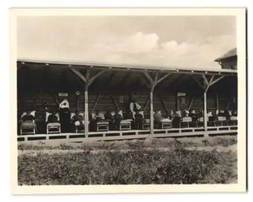 10 Fotografien Paul Weber, Ansicht Haigerloch, Heilstätte St. Josefshaus, Liegehalle, Arztzimmer, Krankenzimmer, Haus