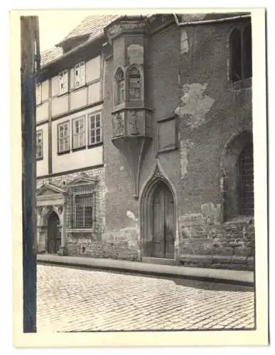 6 Fotografien Ansicht Erfurt, Erker in der Allerheiligenstr. 11, Michaeliskirche, Portal Michaelisstr. 38 und 10