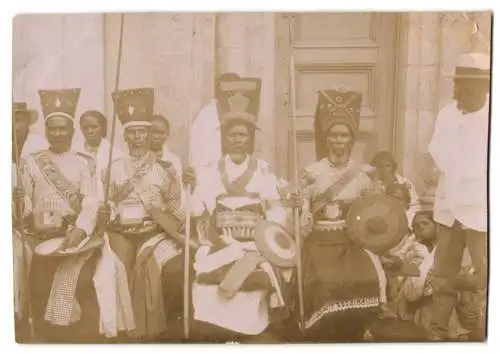 4 Fotografien Ansicht Antananarivo, Madagassische Häuptlinge / Chefs Malgaches, Troupes par General Gallieni, Caserne