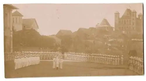 4 Fotografien Ansicht Antananarivo, Madagassische Häuptlinge / Chefs Malgaches, Troupes par General Gallieni, Caserne