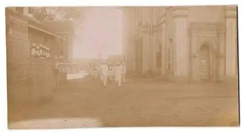 4 Fotografien Ansicht Antananarivo, Madagassische Häuptlinge / Chefs Malgaches, Troupes par General Gallieni, Caserne