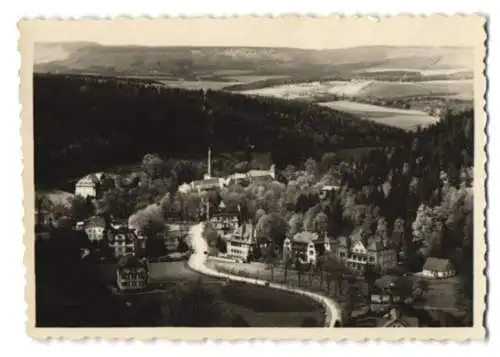 Fotografie unbekannter Fotograf, Ansicht Bad Reinerz, Panorama der Ortschaft