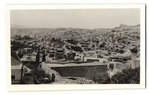 Fotografie unbekannter Fotograf, Ansicht Nazareth, Panorama der Stadt