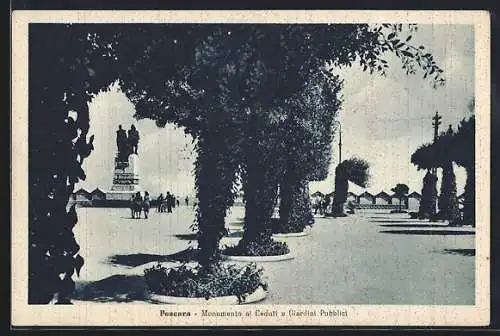 AK Pescara, Monumento ai Caduti e Giardini Pubblici