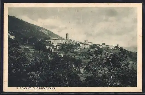 AK S. Romano di Garfagnana, Ortsansicht aus der Vogelschau