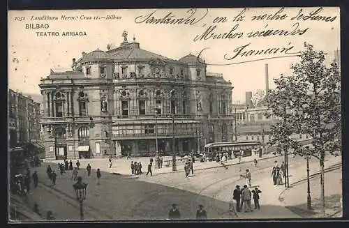 AK Bilbao, Teatro Arriaga, Strassenbahn