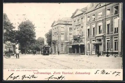 AK `s Gravenhage, Korte Voorhout, Strassenbahn