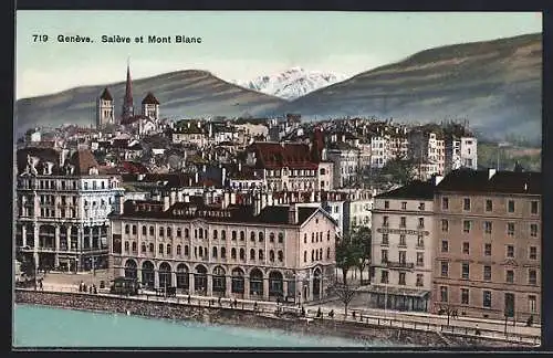 AK Geneve, Saleve et Mont Blanc, Strassenbahn