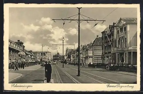 AK Scheveningen, Gevers Deynootweg, Strassenbahn