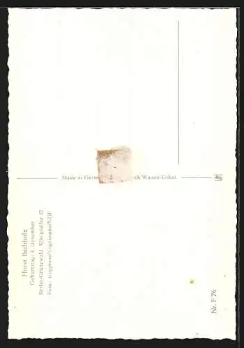 AK Schauspieler Horst Buchholz in rotem Hemd und grauem Jackett