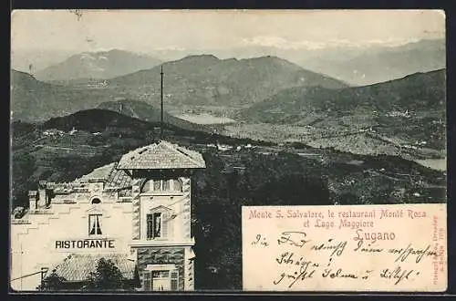 AK Lugano, Monte S. Salvatore, le restaurent Monté Rosa et Lago Maggiore