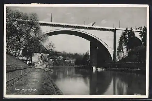 AK Bern, Blick auf die Lorrainebrücke