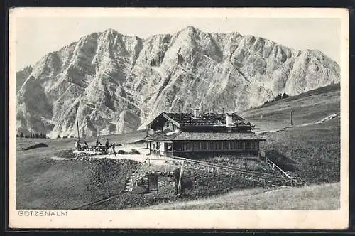 AK Berchtesgaden, Blick auf die Gotzenalm