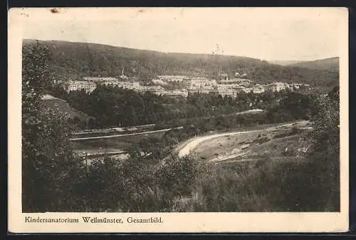 AK Weilmünster, Kindersanatorium, Gesamtansicht