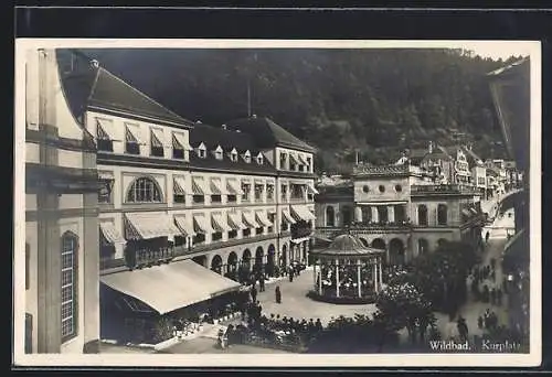 AK Bad Wildbad, belebter Kurplatz