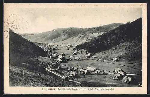 AK Menzenschwand im bad. Schwarzwald, Panorama