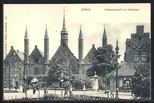 AK Lübeck, Heiligengeiststift, Geibelplatz