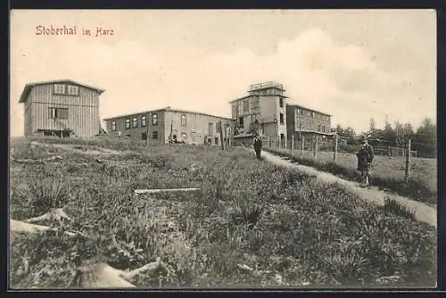 AK Stöberhai im Harz, Gebäude auf dem Gipfel