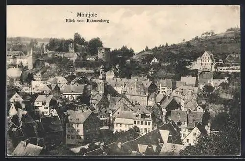 AK Montjoie, Blick vom Rahmenberg auf den Ort