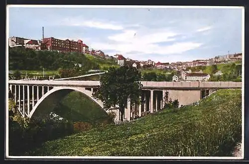 AK Pirmasens, Blick auf die Zeppelinbrücke