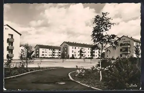 AK Erlangen, Siemens Siedlung, Gebbertstrasse und Anton Bruckner Strasse