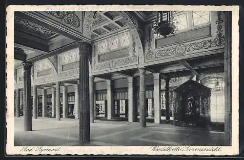 AK Bad Pyrmont, Wandelhalle Innenansicht