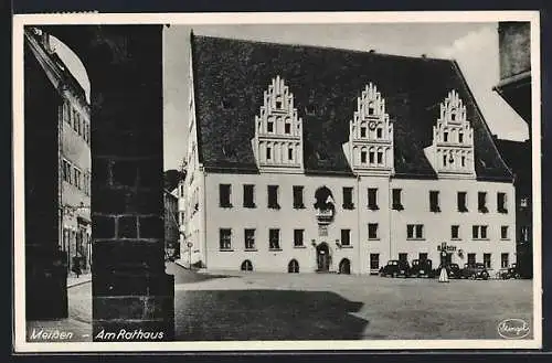 AK Meissen / Sa., Platz am Rathaus