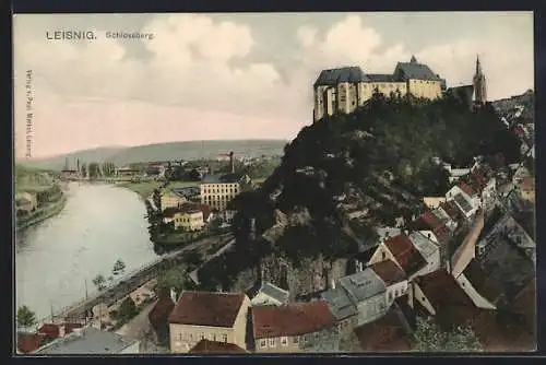 AK Leisnig, Schlossberg mit Fluss