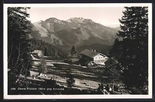 AK Schliersee, Gasthaus Obere Firstalm