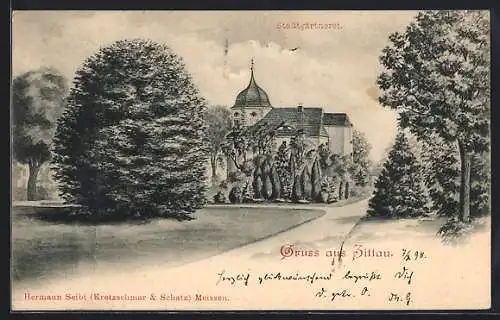 AK Zittau, Ansicht der Stadtgärtnerei