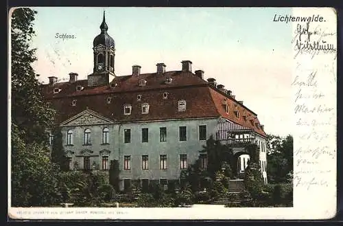 AK Lichtenwalde, Schloss-Motiv