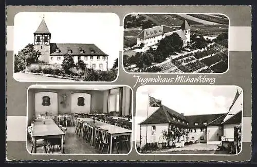 AK Cleebronn, Jugendhaus Michaelsberg, Aussenansicht u. Inneres