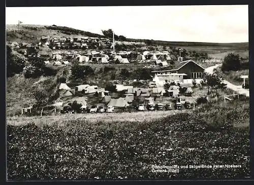 AK Ormont /Eifel, Campingplatz und Skigelände Peter Nosbers