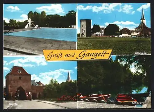 AK Gangelt, Freibad, Bruchtor, Kahnweiher