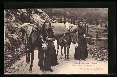AK Montagnardes, Types, les Pyrénées