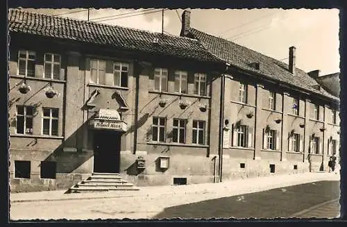 AK Gernrode / Harz, HO-Sporthotel Brauner Hirsch