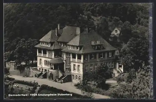 AK Gernrode / Harz, FDGB-Erholungsheim Stubenberg